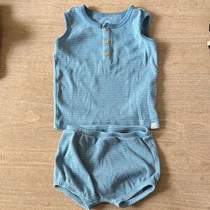 Stylish Blue Kids Sleeveless Set